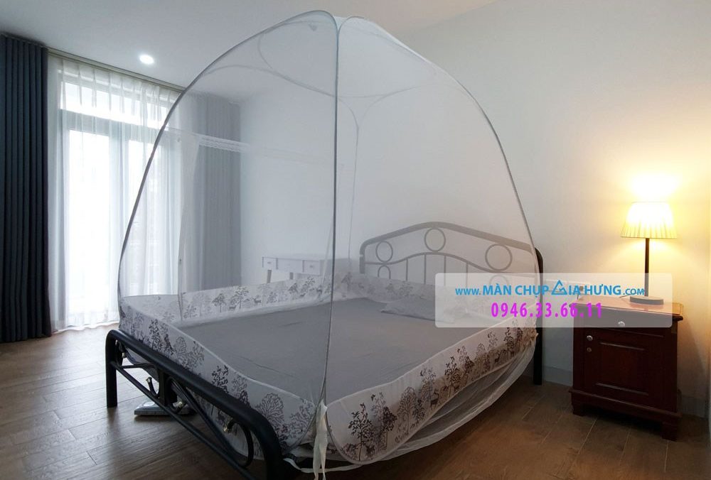 màn chụp chân viền hoa chống muỗi Màn chụp đỉnh rộng chân viền hoa cao cấp gia hưng